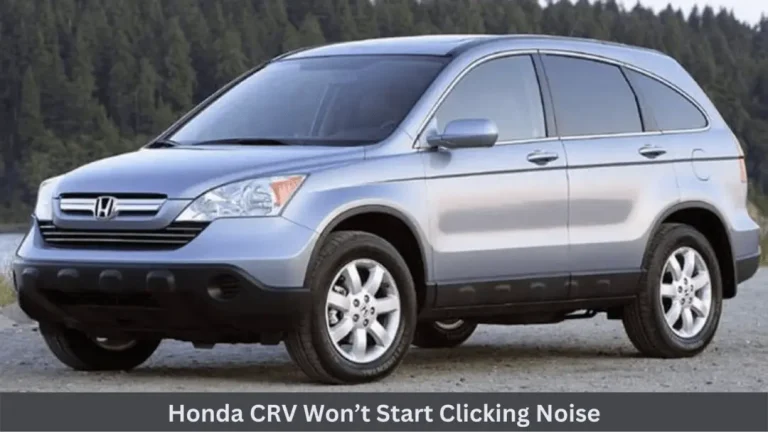 honda crv won't start clicking noise