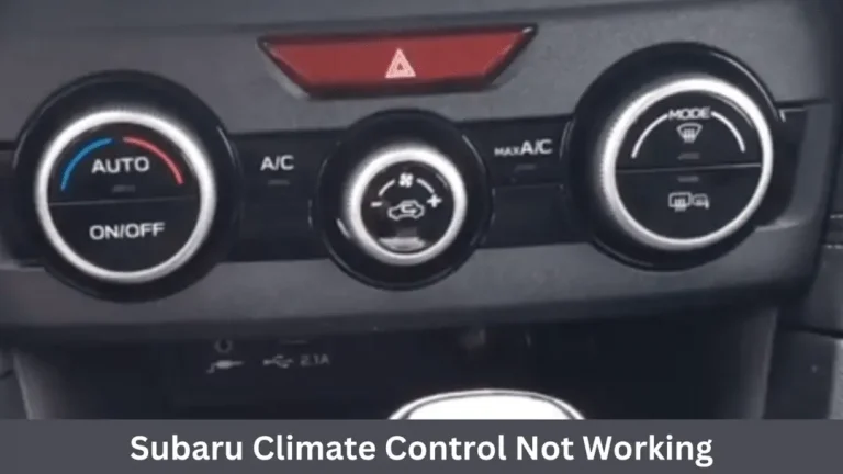 subaru climate control not working