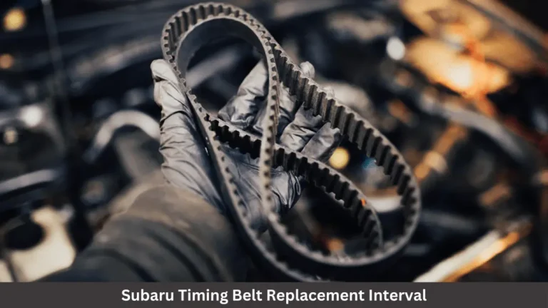 subaru timing belt replacement interval