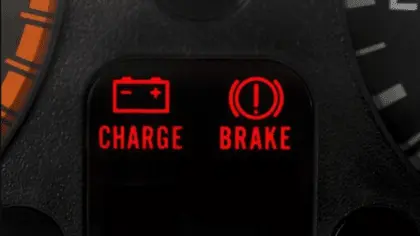 why is my brake and battery light flashing